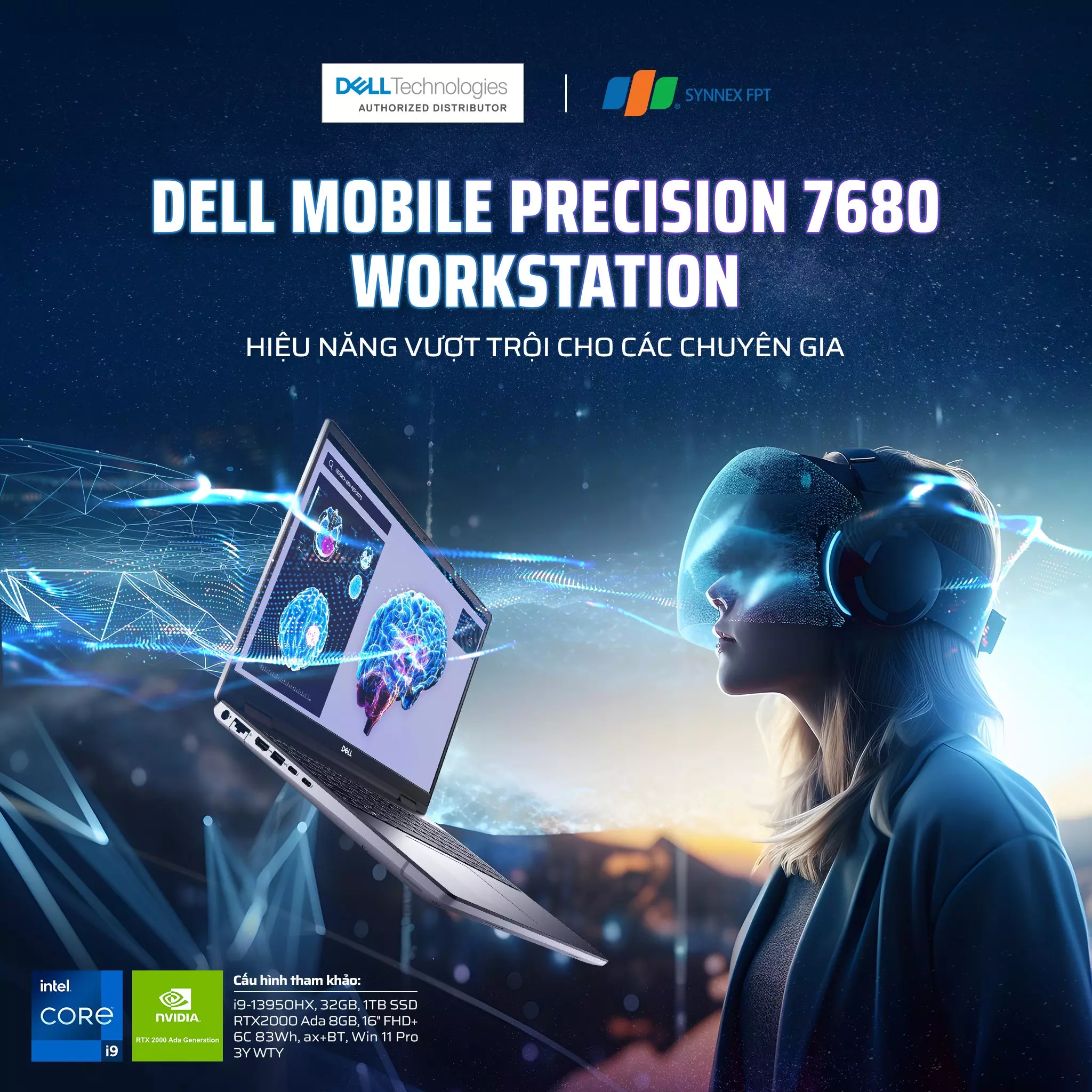 Dell Precision 7680 Mobile Workstation: Hiệu năng vượt trội cho các chuyên gia