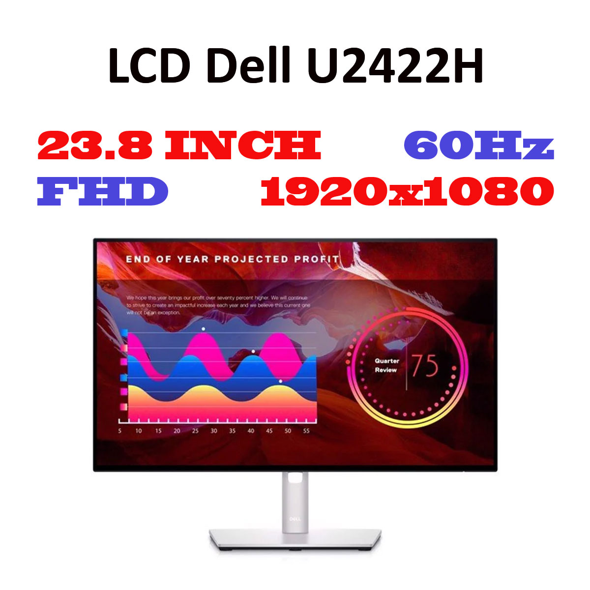 Màn hình Dell 24 inch U2422H 1920 x 1080 | IPS | 60Hz | 5 ms