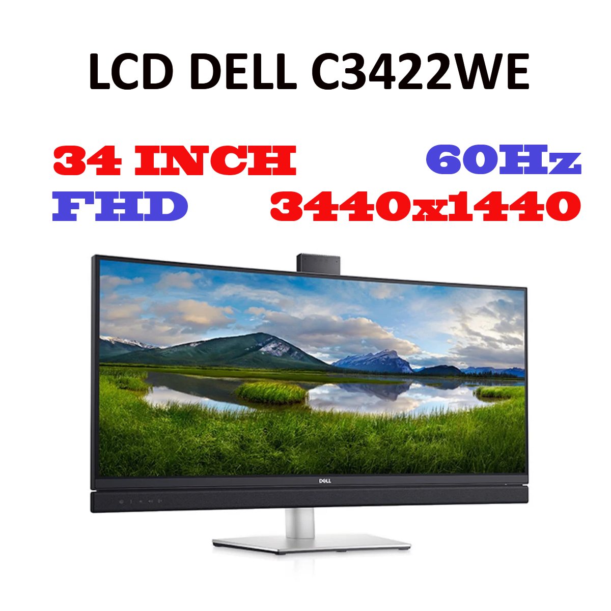 Màn hình DELL C3422WE 34 inch (3440 x 1440 | IPS | 60Hz | 5 ms)